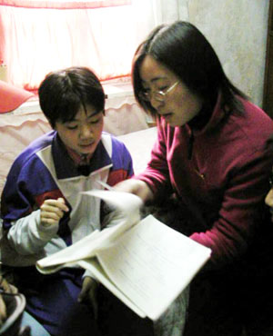 寒冬里的温暖 天津青年志愿者助困义务家教
